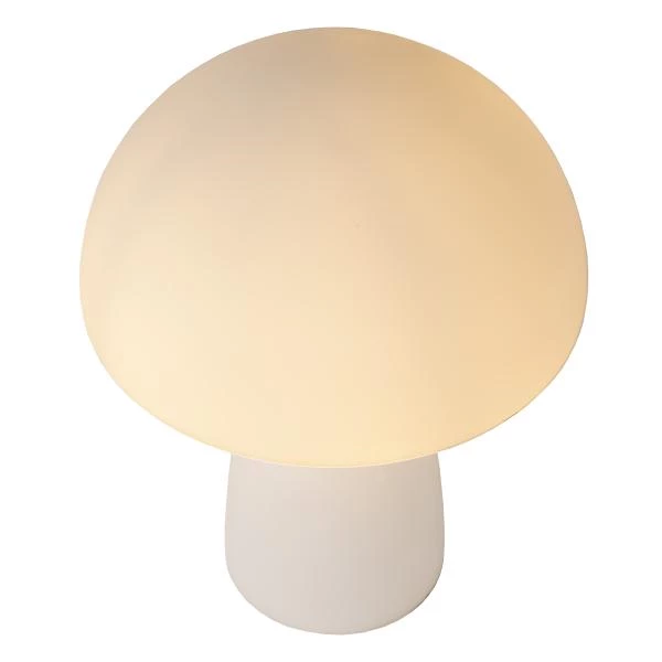 Lucide FUNGO - Table lamp - 1xE27 - Opal - detail 1